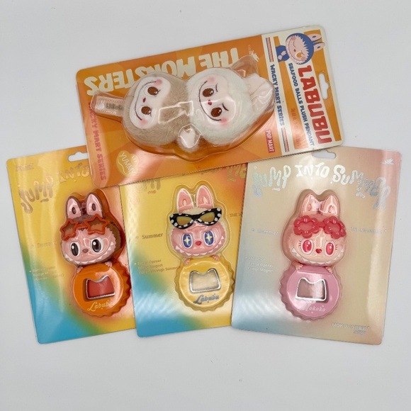 Pop Mart Labubu Whacky Mart Series Seafood Balls Plush Pendant - Picture 4 of 4